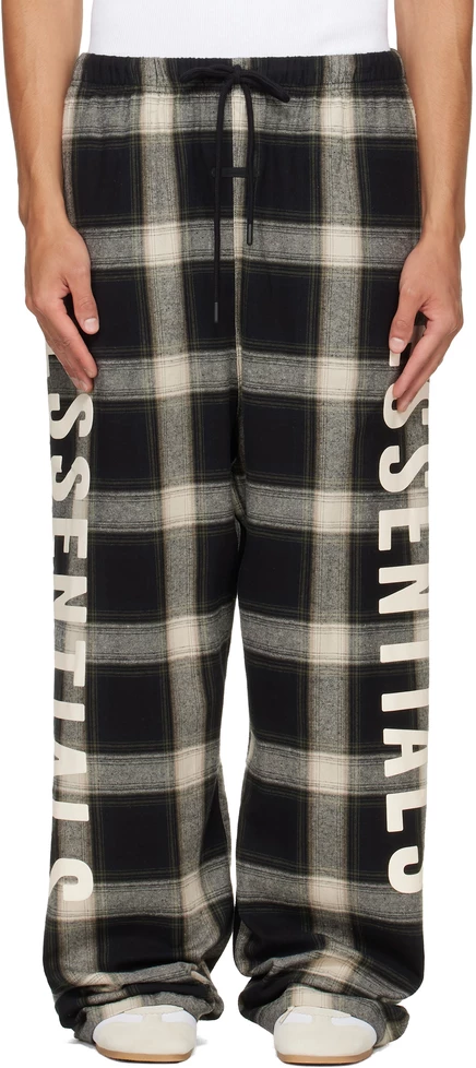 Мужские брюки Fear Of God Essentials в клетку, серые