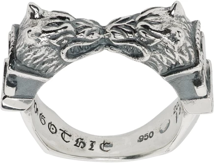 Мужское кольцо Yohji Yamamoto Twin Wolf Dagger, серебро