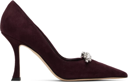 Jimmy Choo Бордовый Belinda 90 на каблуках с глубоким вкусом мерло