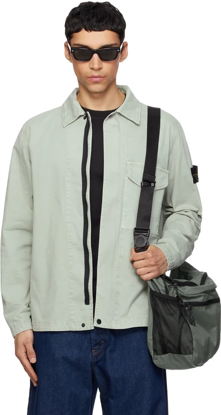 Мужская куртка Stone Island 1200001, шалфейно-зеленая