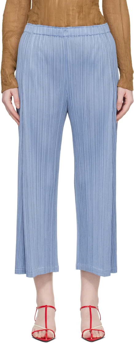 Женские брюки PLEATS PLEASE ISSEY MIYAKE, стальные