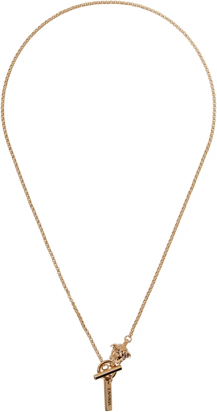 Мужская цепочка Versace Medusa Rolo, золотая