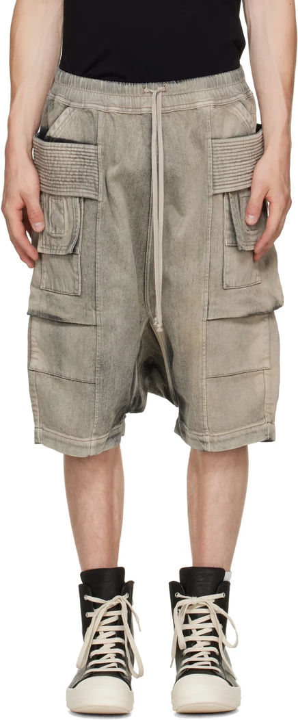 Мужские шорты Rick Owens DRKSHDW Creatch Pods, минеральные
