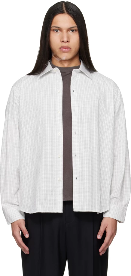mfpen White Generous Shirt white connection check