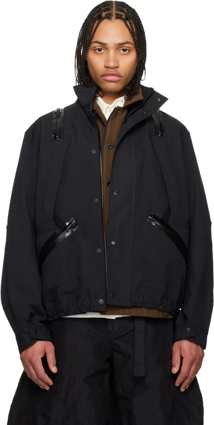 Мужская куртка Sacai Weathercloth, черная