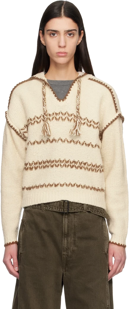 Женское худи Isabel Marant Etoile Romera, экрю/бронза