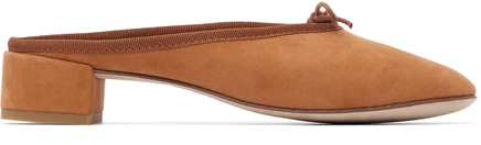 Женские мюли Repetto Camille на каблуке, коричные