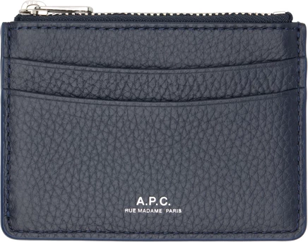 Мужской картхолдер A.P.C. Paris, темно-синий