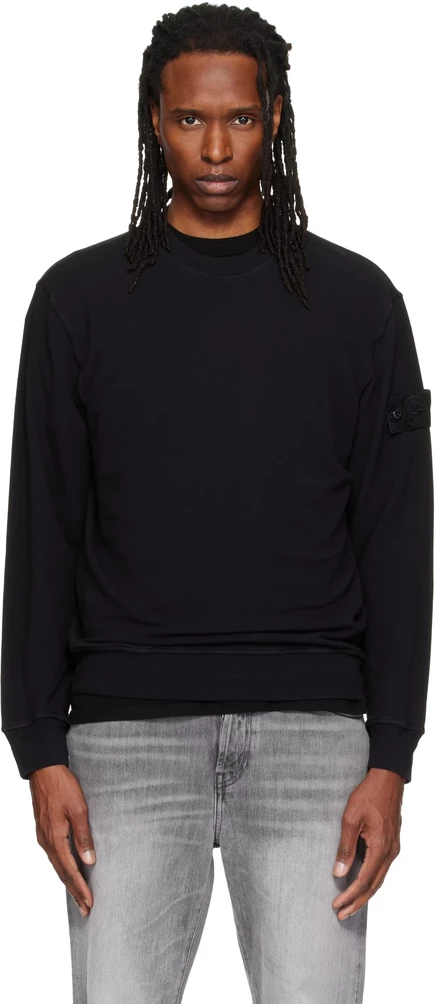 Мужской свитшот Stone Island 6100069, черный