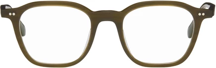 Очки Oliver Peoples Brown Arllett из ацетата оливкового дерева/демонстрационные линзы