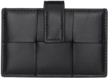 Картхолдер Bottega Veneta Accordion, черный/золотой