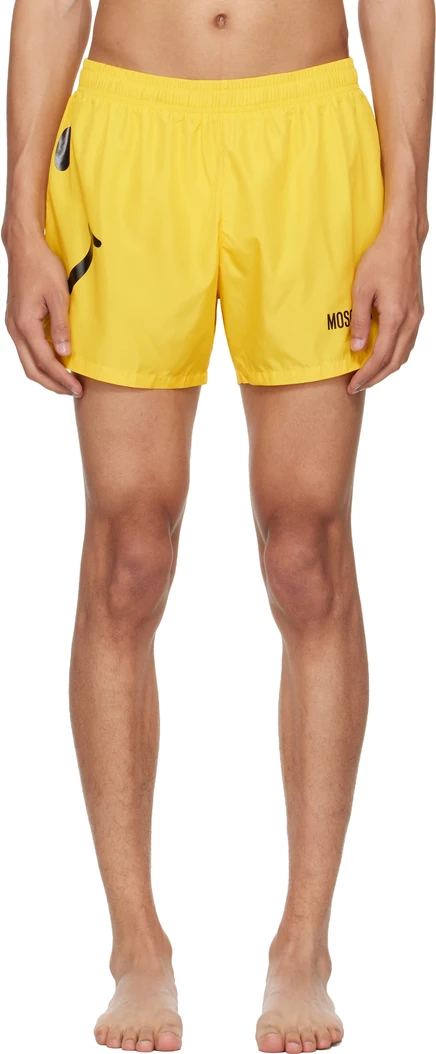 Мужские плавательные шорты Moschino Smiley, желтые