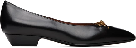 Женские туфли Versace Ballerina, черные