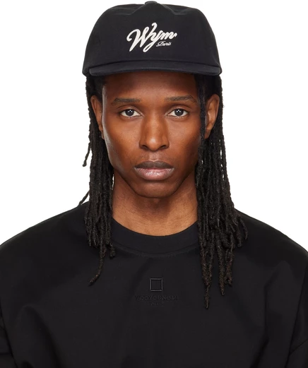 Мужская бейсболка WOOYOUNGMI Flat Visor, черная