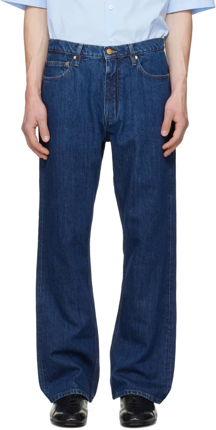 Мужские джинсы Jil Sander Regular, средне-синие