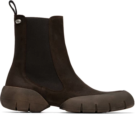 Мужские челси Diesel D-Mathieu из замши, коричневые