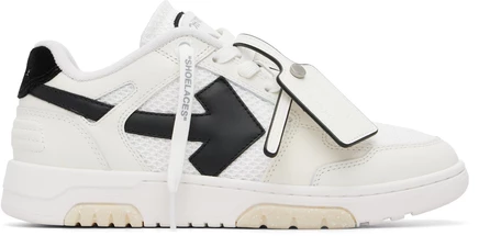 Мужские кроссовки Off-White Slim Out Of Office, бело-черные