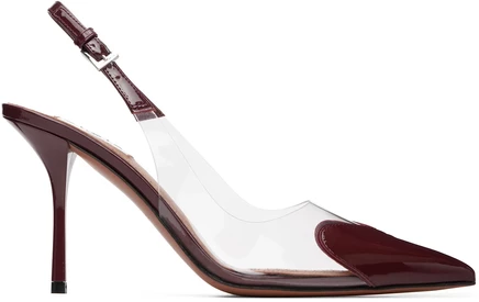 Женские туфли ALAÏA Le Cœur с ремешком, гранатовые