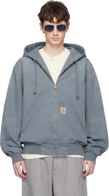 Куртка Carhartt Work In Progress Blue OG Active уютного синего цвета