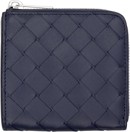Мужской кошелек Bottega Veneta Intrecciato, сине-зеленый
