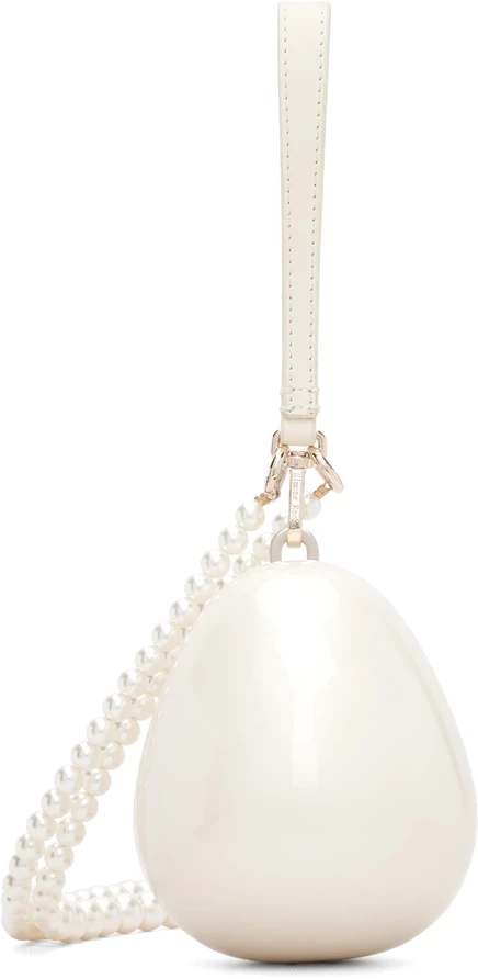 Женская сумка кросс-боди Simone Rocha Egg, жемчужная