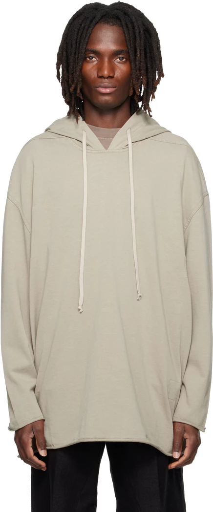 Мужское худи Rick Owens DRKSHDW Tower Peter, минеральное