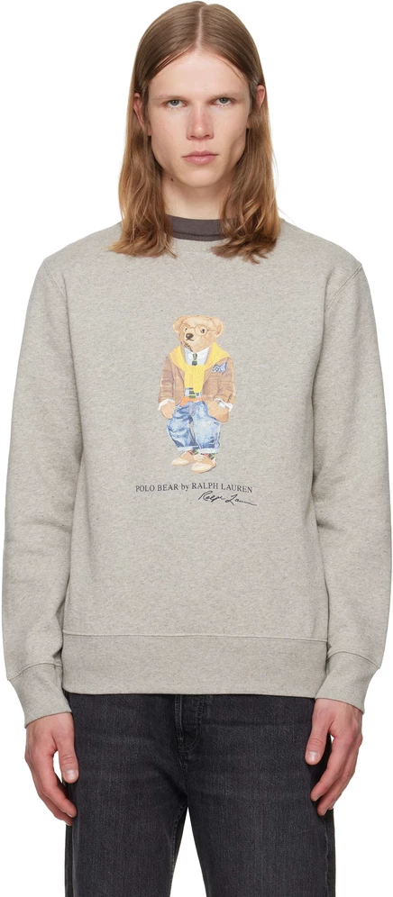 Мужской свитшот Polo Ralph Lauren Polo Bear, серый