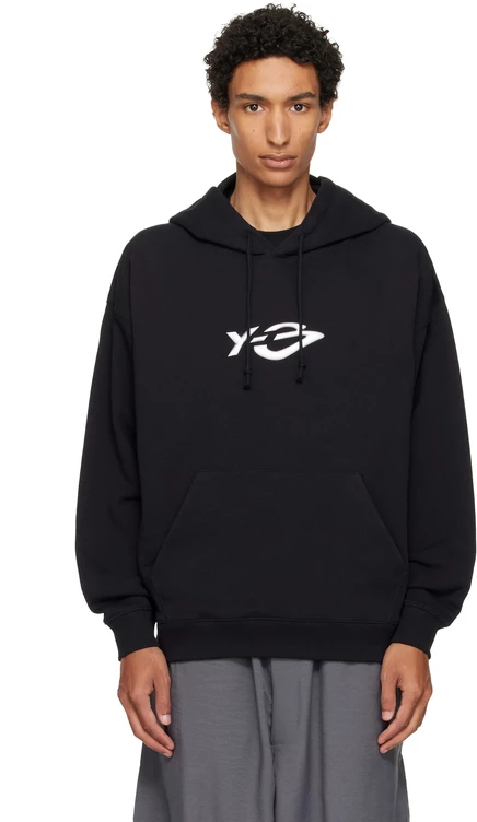 Мужское худи Y-3 с логотипом, чёрное