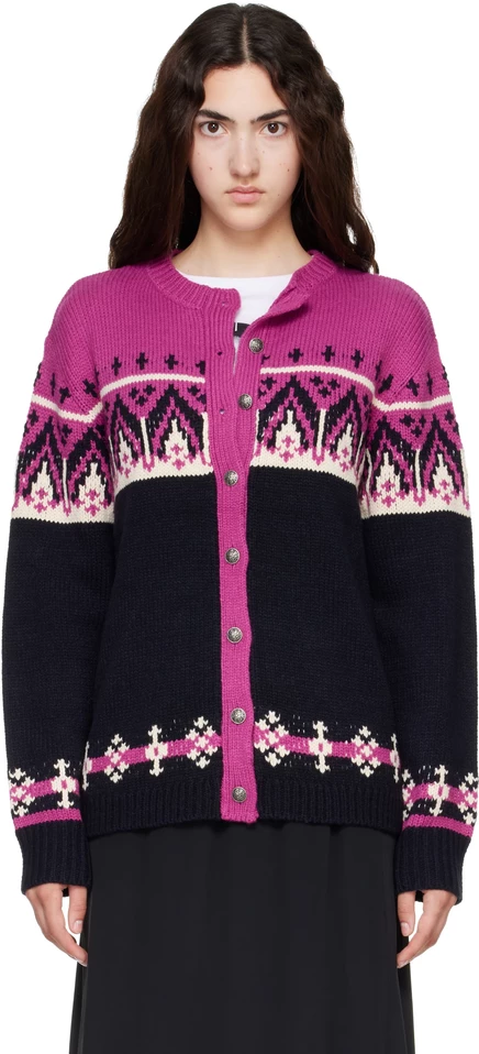 Женский кардиган Anna Sui, розово-разноцветный