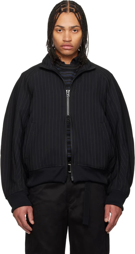 Мужская куртка Sacai Matelasse Twill, черная