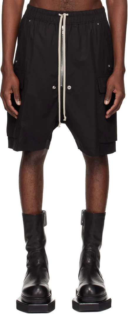 Мужские шорты Rick Owens Cargobela, черные