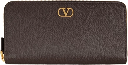 Женский кошелек Valentino Garavani VLogo, темно-коричневый