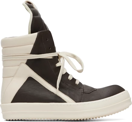 Мужские кроссовки Rick Owens Geobasket, серо-молочные
