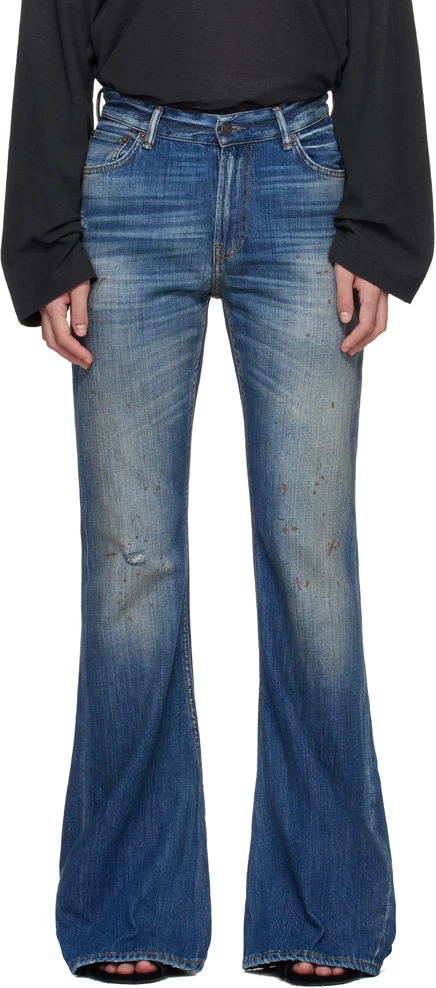 Женские джинсы Acne Studios 2025F, синие