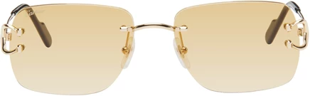 Женские солнцезащитные очки Cartier Classic C, золотые