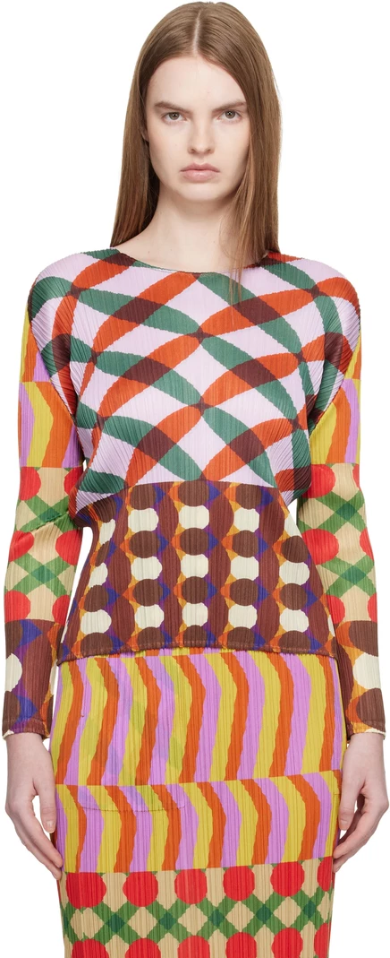 Женская футболка Pleats Please Issey Miyake Harmony, розовая