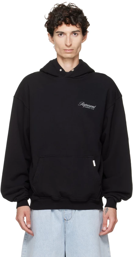 Мужское худи Represent Owners Club Script, черное