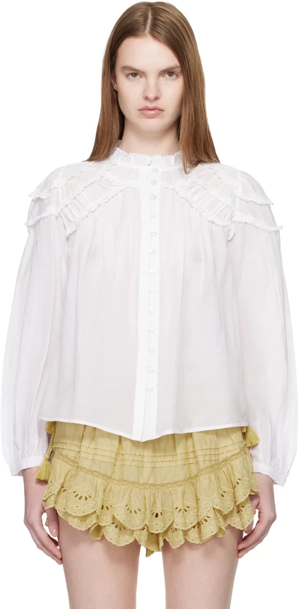 Женская блузка Isabel Marant Etoile Christa, белая