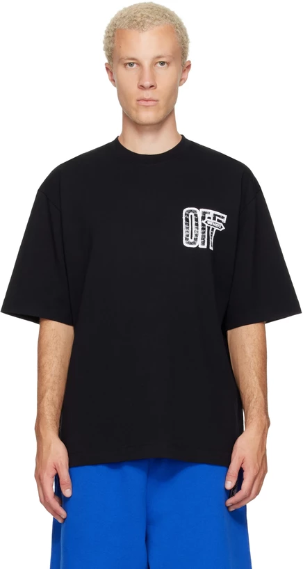 Мужская футболка Off-White Motion Arrow Skate, черная