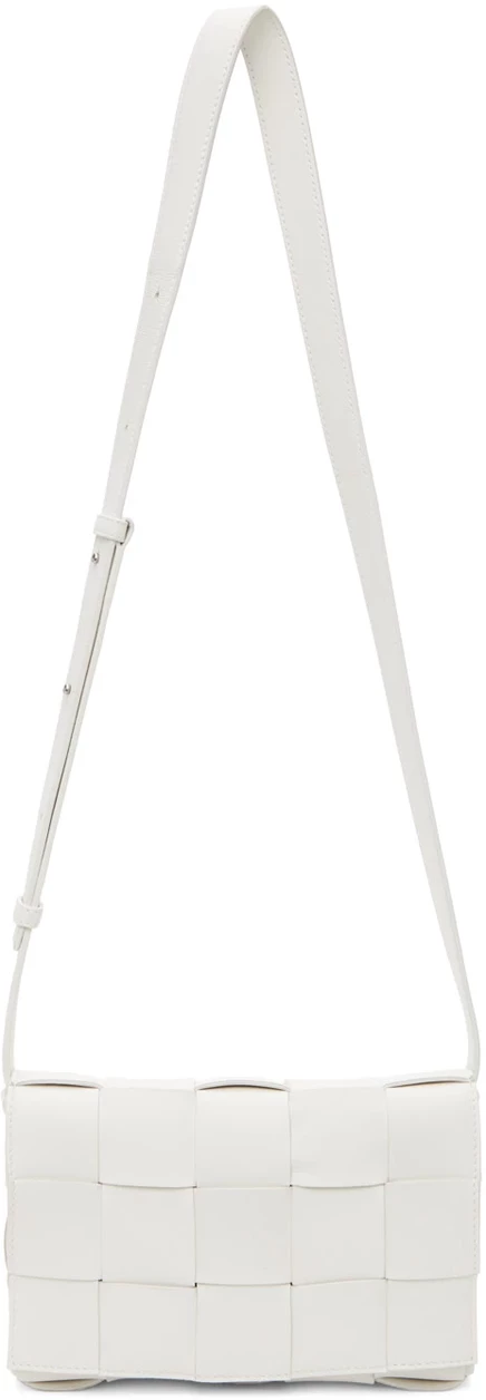 Мужская сумка через плечо Bottega Veneta Cassette, белая