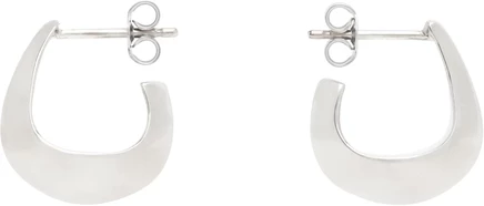 Женские серьги Lemaire Curved Mini Drop, серебристые