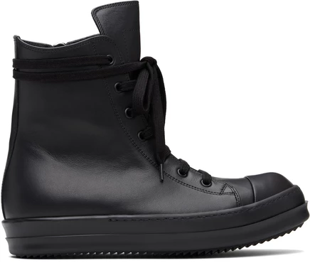 Мужские высокие кроссовки Rick Owens Temple, черные