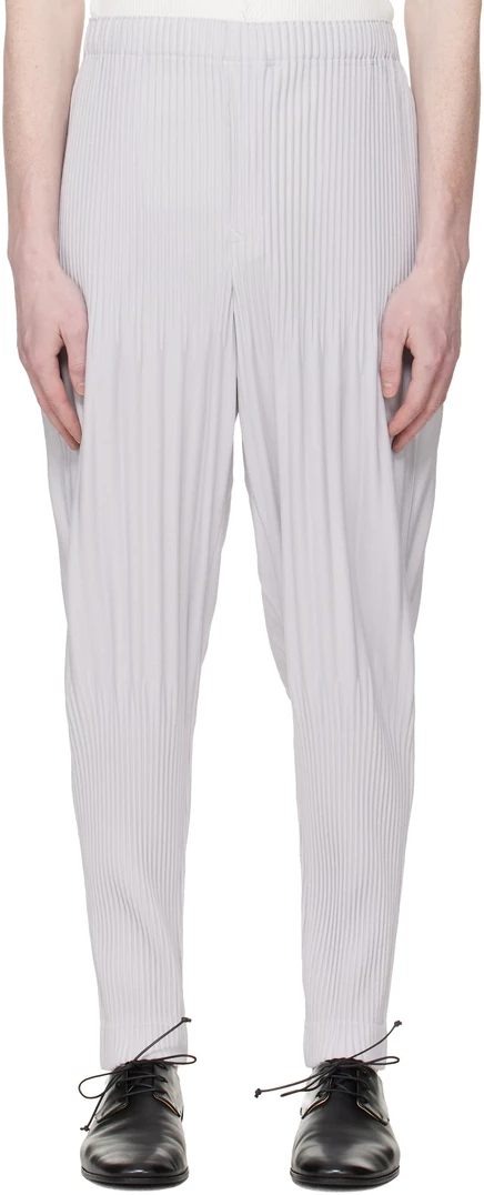 Мужские брюки Homme Plissé Monthly Colors, сине-серые
