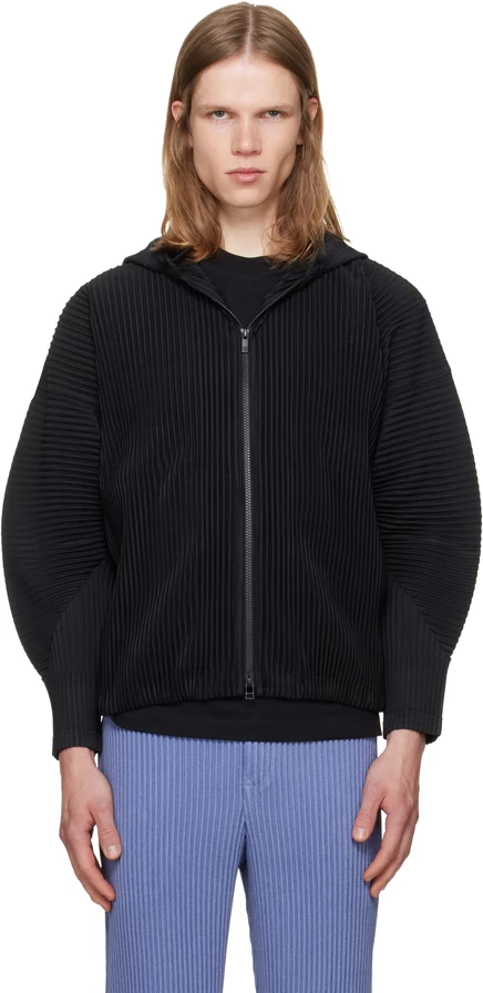 Мужское худи Homme Plissé Issey Miyake, черное