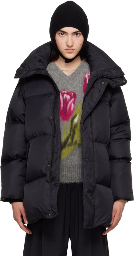 Женский пуховик MM6 Maison Margiela, черный