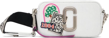 Женская плечевая сумка Marc Jacobs Denim Snapshot, голубая