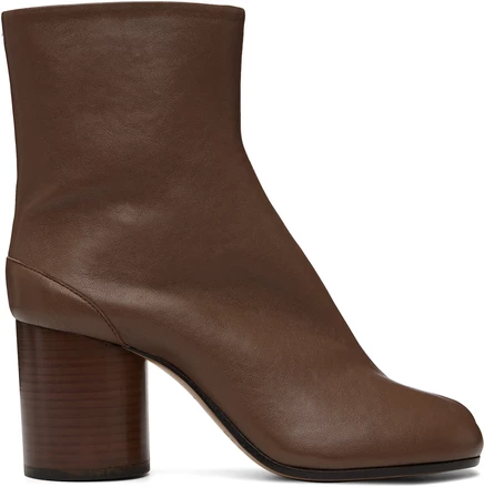 Женские ботильоны Maison Margiela Tabi, коричневые
