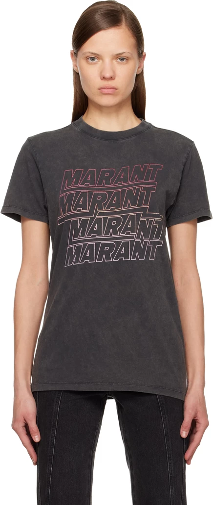 Женская футболка Isabel Marant Etoile Zoeline, черная