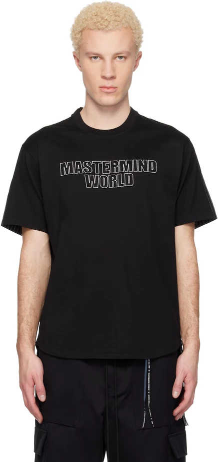 Мужская футболка Mastermind World MW Mixed-Fabric, черная