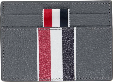 Мужской картхолдер Thom Browne Gray RWB Stripe, темно-серый